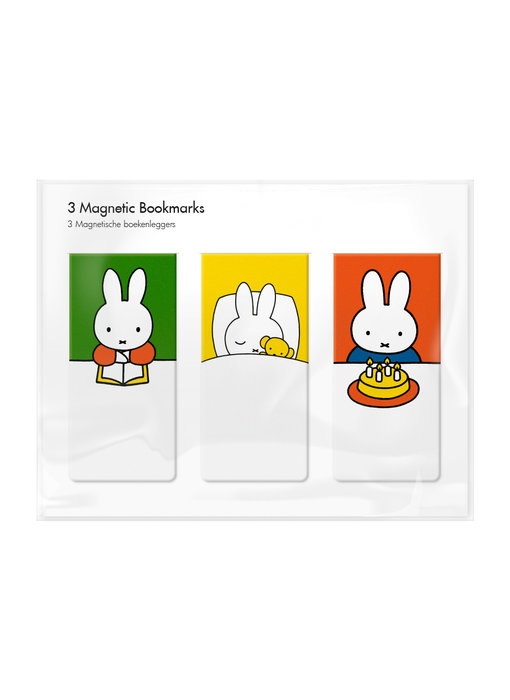 3er Set, magnetisches Lesezeichen, Miffy zu Hause