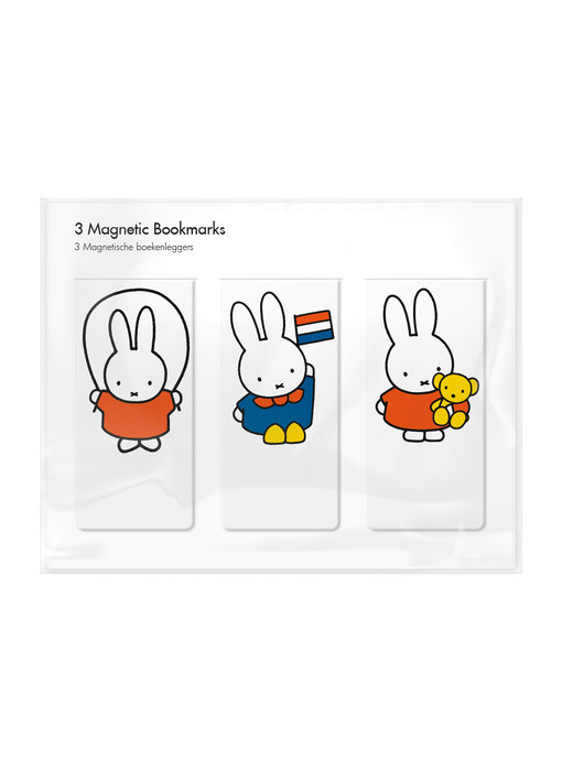 Juego de 3, marcapaginas magnético, ¡Miffy está jugando!