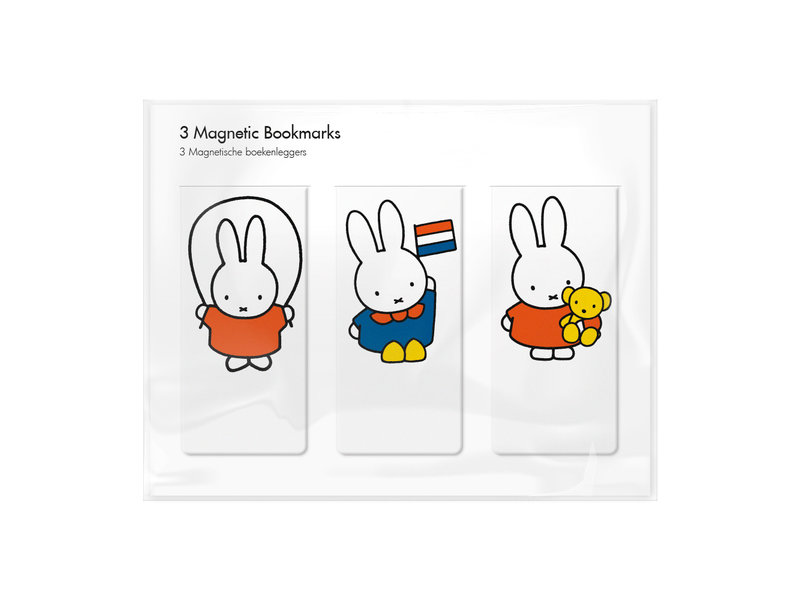 Set of 3, Magnetic bookmark, Miffy is playing!