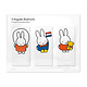Juego de 3, marcapaginas magnético, ¡Miffy está jugando!