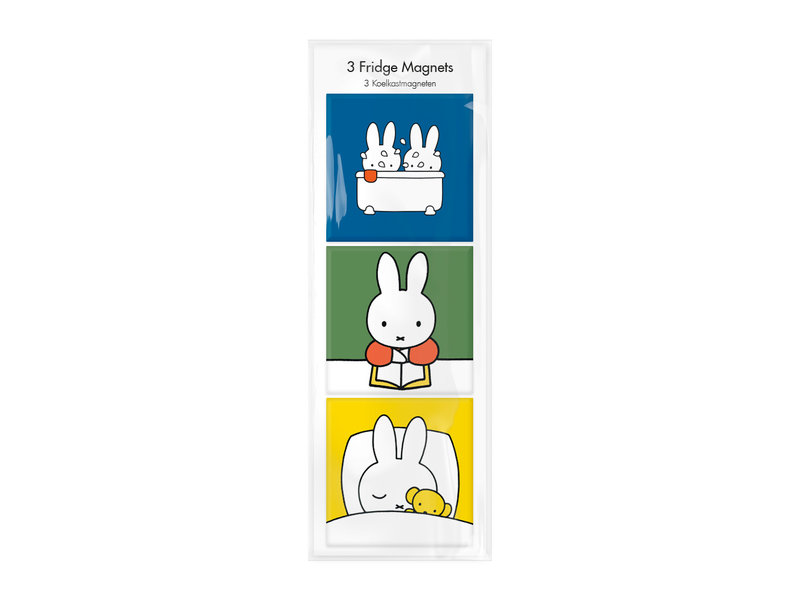 Kühlschrankmagnete, 3er-Set, Miffy geht schlafen