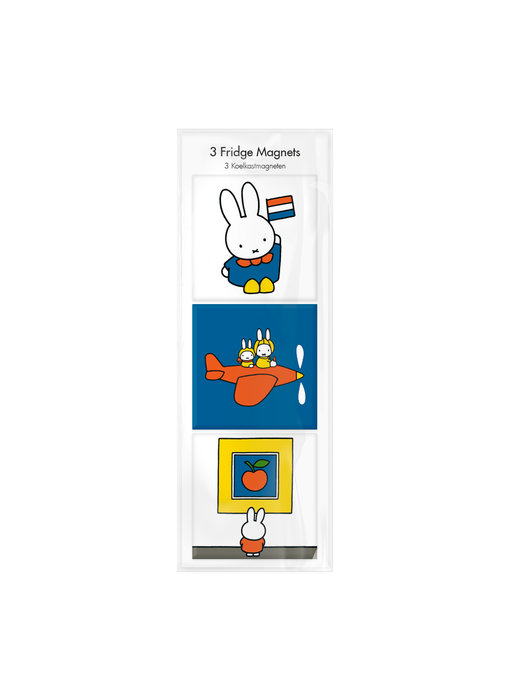 Aimants pour réfrigérateur, lot de 3, Miffy en vacances