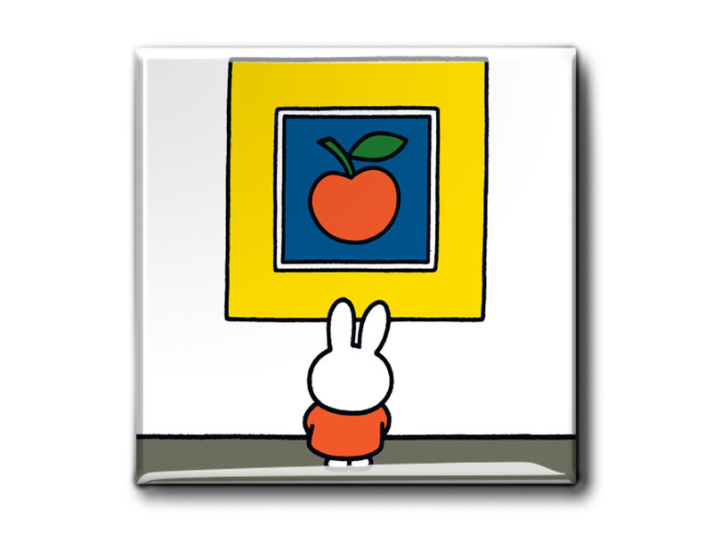 Fridge Magnet, White Little Rabbit - Museum-webshop