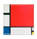 Fridge magnets, Set of 3, Mondrian