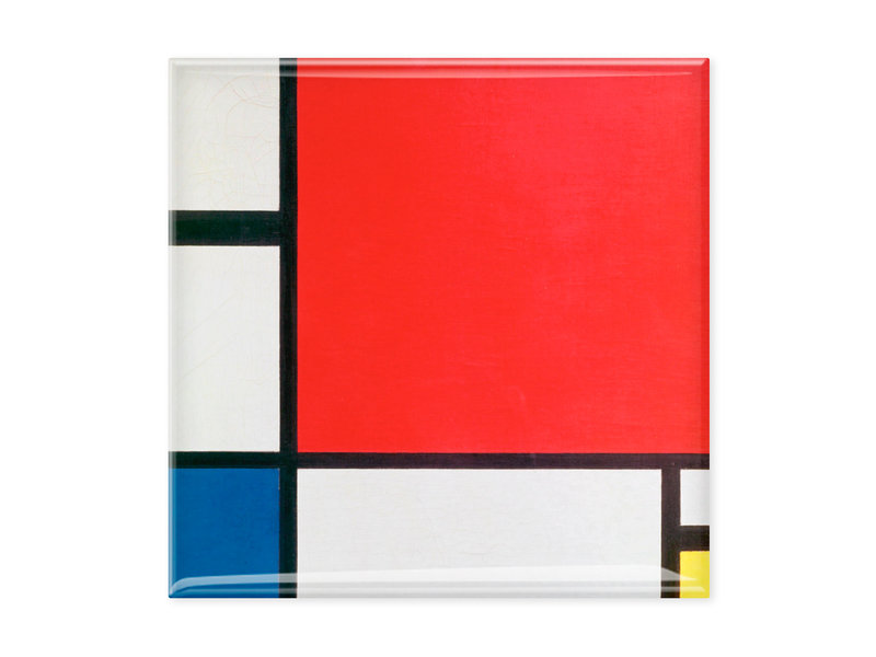 Koelkastmagneten, Set van 3 , Mondriaan