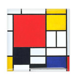 Imanes de nevera, juego de 3, Mondrian