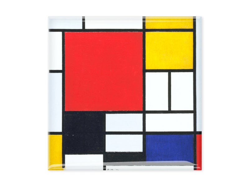 Kühlschrankmagnete, 3er Set, Mondriaan