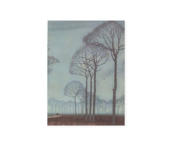 Cahier d'artiste, Jan Mankes, rangée d'arbres