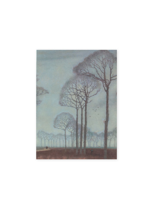 Cahier d'artiste, Jan Mankes, rangée d'arbres