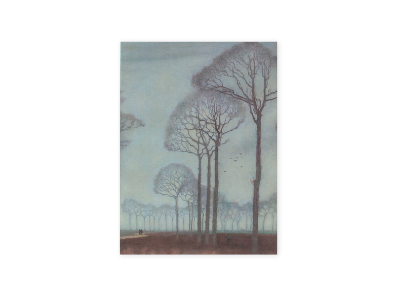 Cahier d'artiste, Jan Mankes, rangée d'arbres