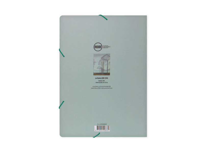 Paper file folder with elastic closure, Mankes, Row of Trees