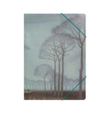 Paper file folder with elastic closure, Mankes, Row of Trees