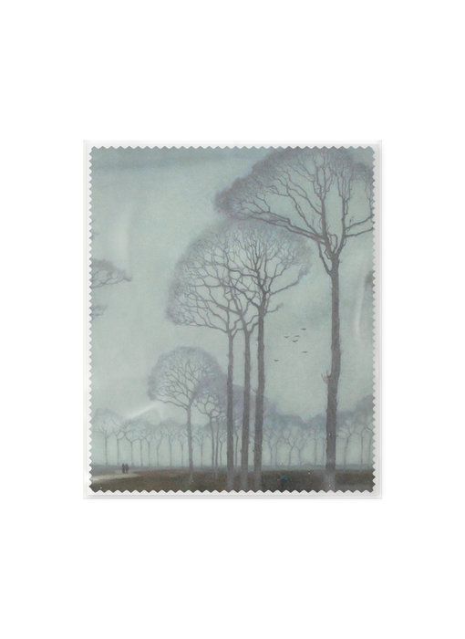 Lens cloth, 15 x 18 cm, Row of trees, Mankes