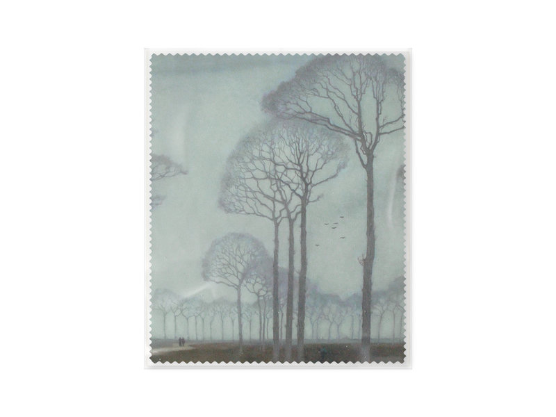 Lens cloth, 15 x 18 cm, Museum More, Row of trees, Mankes