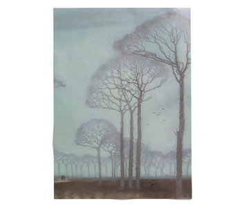 Poster, 50x70, Jan Mankes, Bomenrij