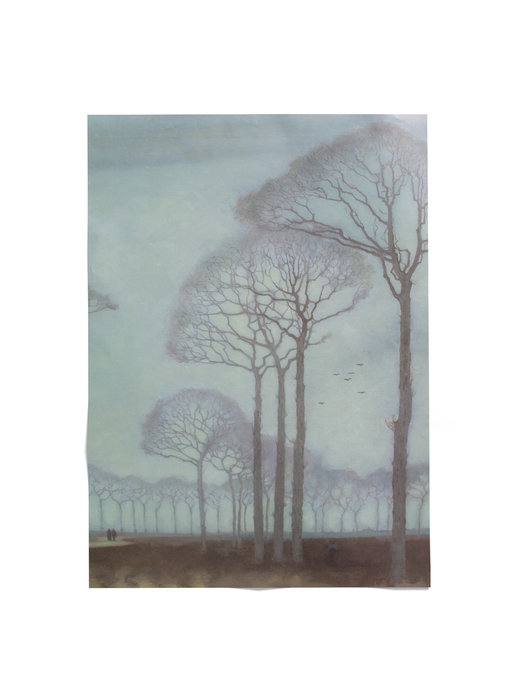 Affiche, 50x70, Jan Mankes, rangée d'arbres