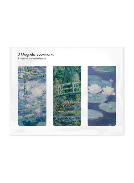 Set of 3, Magnetic bookmark, Monet