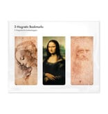 3er-Set, magnetisches Lesezeichen, Leonardo Da Vinci