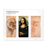 Set of 3, Magnetic bookmark, Leonardo Da Vinci