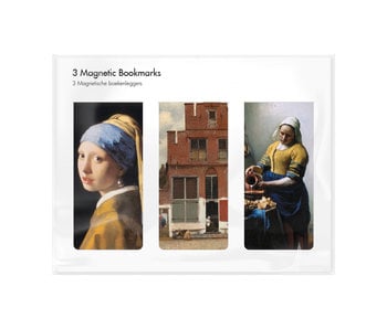 Set of 3, Magnetic bookmark,  Vermeer