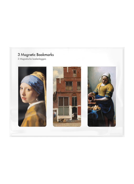 Set of 3, Magnetic bookmark,  Vermeer