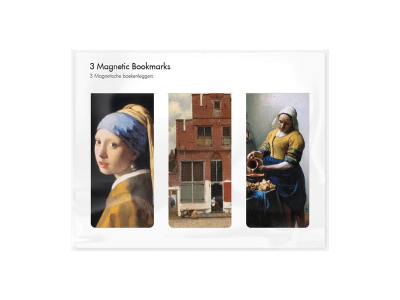 Set of 3, Magnetic bookmark,  Johannes Vermeer