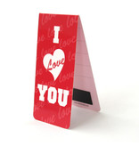 Set of 3, Magnetic bookmark, I Love you