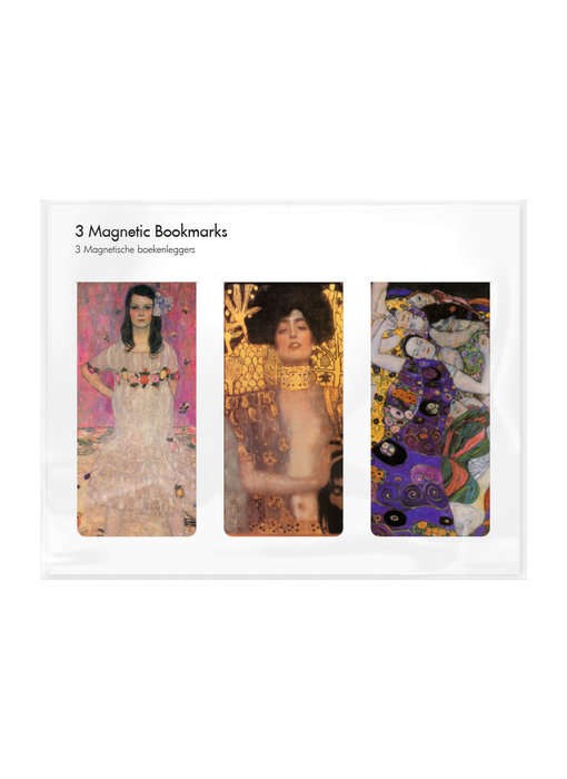 Set of 3, Magnetic bookmark,  Klimt