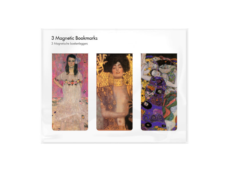 Set of 3, Magnetic bookmark, Klimt