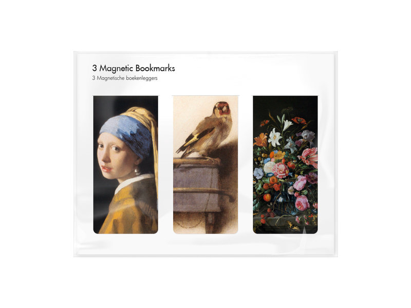 Lot de 3, signets magnétiques,  Mauritshuis