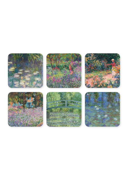 Untersetzer, 6er-Set, Monets Garten in Giverny