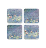 Dessous de verre, lot de 4, étang aux nénuphars, Monet