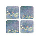 Coasters, set of 4, Pond with water lilies, Monet