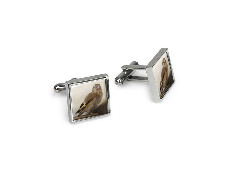 Cufflinks, Carel Fabritius, Goldfinch