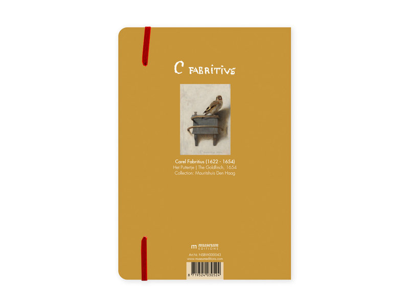 Softcover Book, A5,  Goldfinch, Carel Fabritius