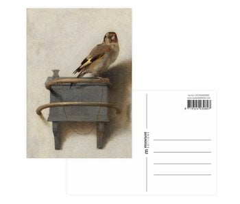Postcard,  Carel Fabritius, Goldfinch