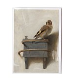 Double card with envelope , Carel Fabritius, Goldfinch