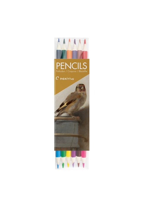 Ensemble de crayons de couleur, Carel Fabritius, Le Chardonneret