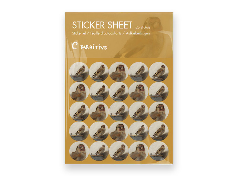 Stickersheet, Goldfinch, Carel Fabritius