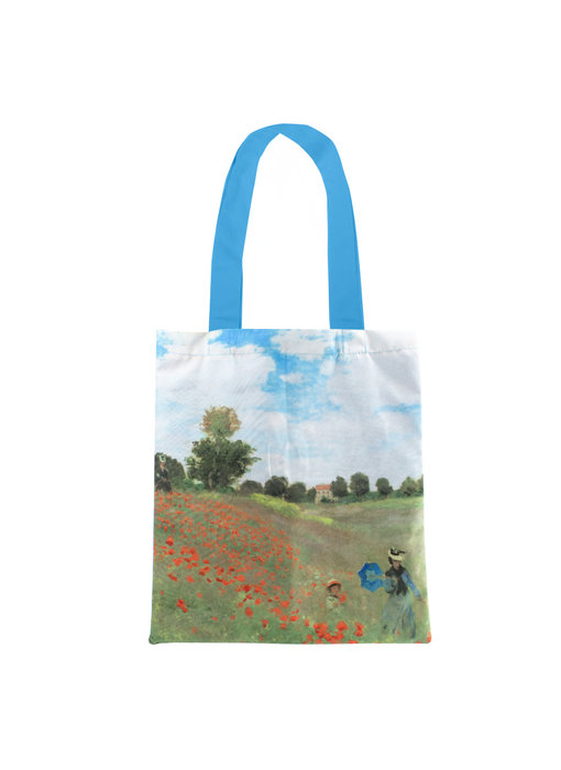 Bolsa de algodón Luxe, Monet, campo con amapolas