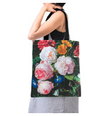 Bolsa de algodón Luxe, De Heem, bodegón de flores