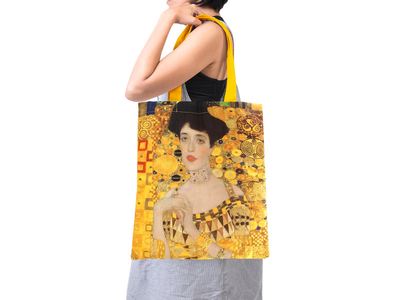 Cotton Tote Bag with lining, Gustav Klimt, Adele Bloch-Bauer