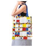 Bolsa de algodón Luxe, Mondrian Victory Boogie Woogie