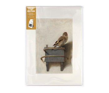 Passe-Partout mit Reproduktion, L, Der Stieglitz, Carel Fabritius