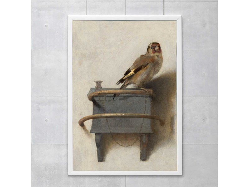 Cartel  50x70 cm,  El jilguero, Carel Fabritius