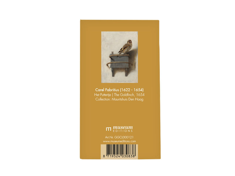 A7 Flip booklet, Goldfinch, Carel Fabritius