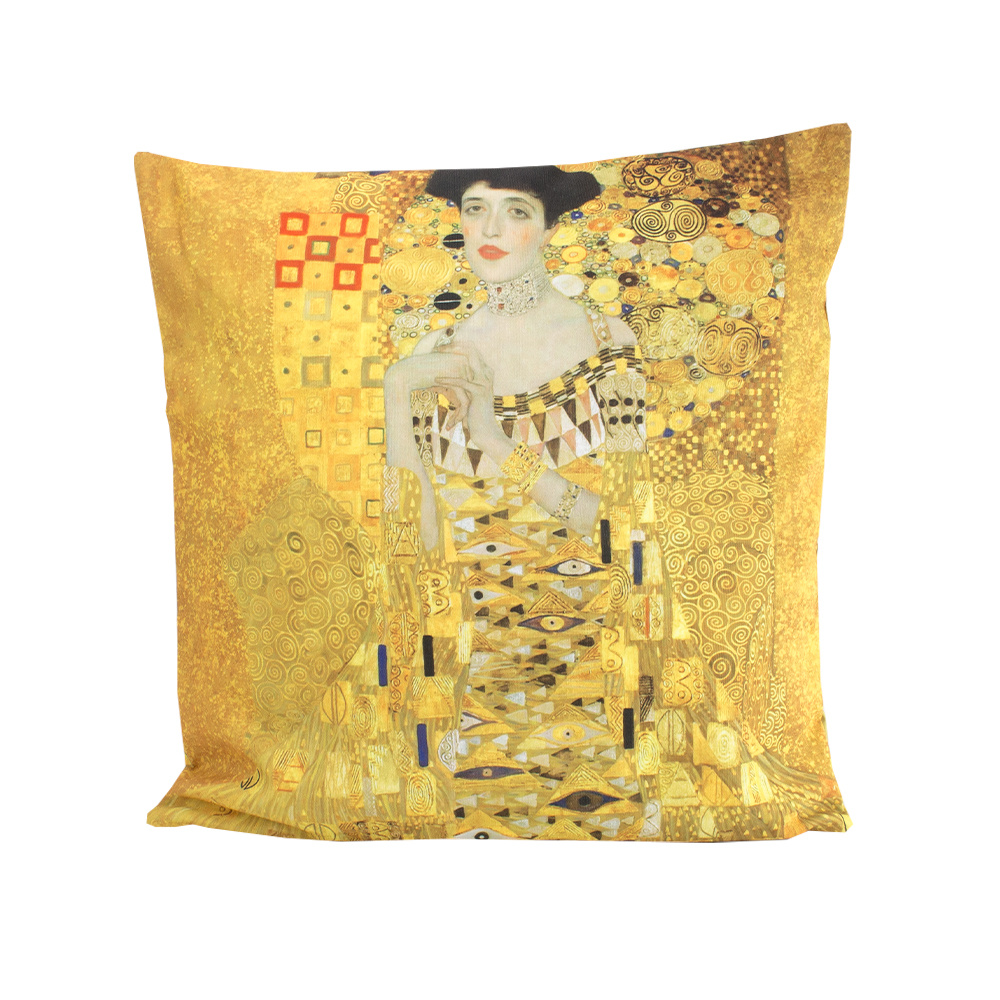 krijgen nieuws tarwe Kussenhoes, 45x45 cm, Klimt | Museum Webshop - Museum-Webshop