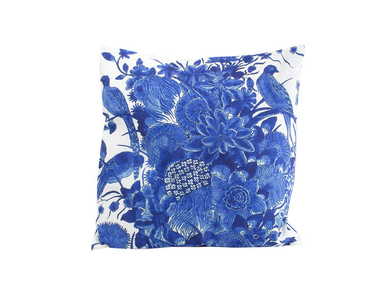 Housse de coussin, 45x45 cm, Oiseaux bleus de Delft, Rijksmuseum