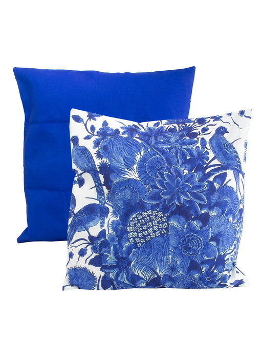 Cushion cover, 45x45 cm, Delft Blue birds, Rijksmuseum