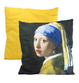 Funda de cojín, 45x45 cm, Vermeer, Niña de la perla